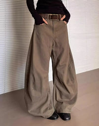 Baggy Casual Washed Barrel Jeans — dettaglio