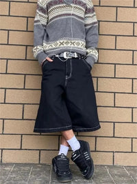 Baggy Graffiti Jean Shorts Jorts — dettaglio