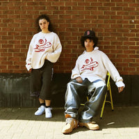 Baggy Knitted Graphic Jumper Sweater — dettaglio della stampa