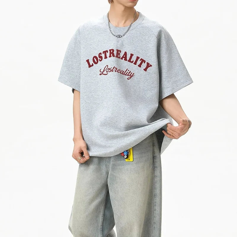 Baggy "Lost Reality" Graphic T Shirt — vista posteriore