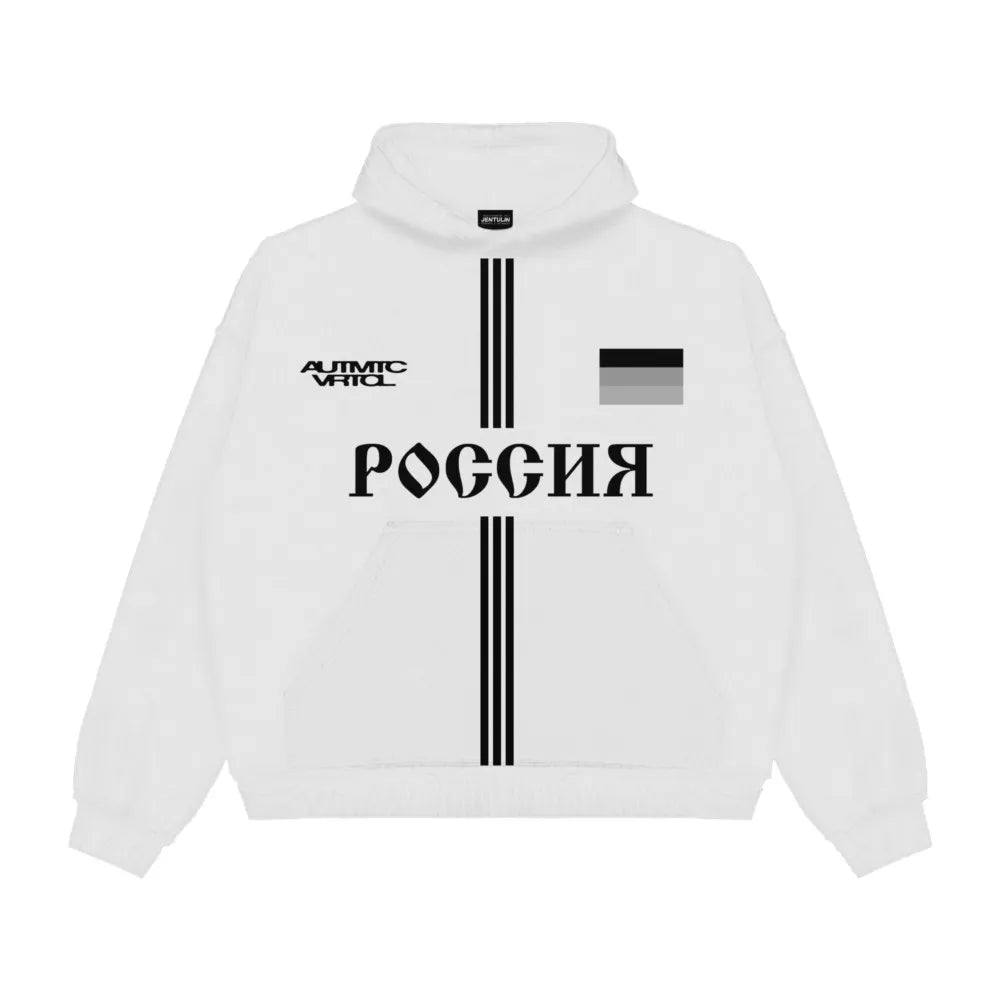 Baggy Russia Graphic Hoodie — dettaglio