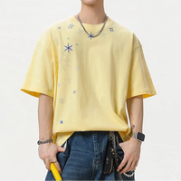 Baggy Snowflake Rhinestone T Shirt — vista posteriore