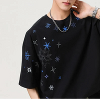 Baggy Snowflake Rhinestone T Shirt — dettaglio della stampa