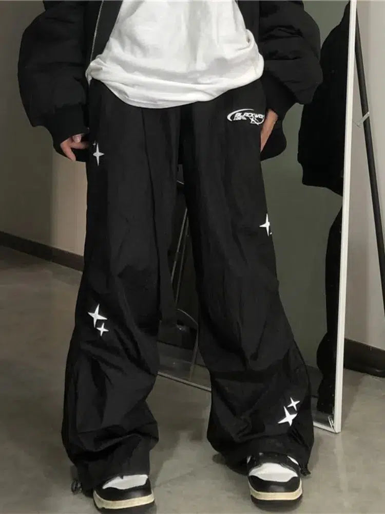 Baggy Star Joggers Trousers — vista laterale
