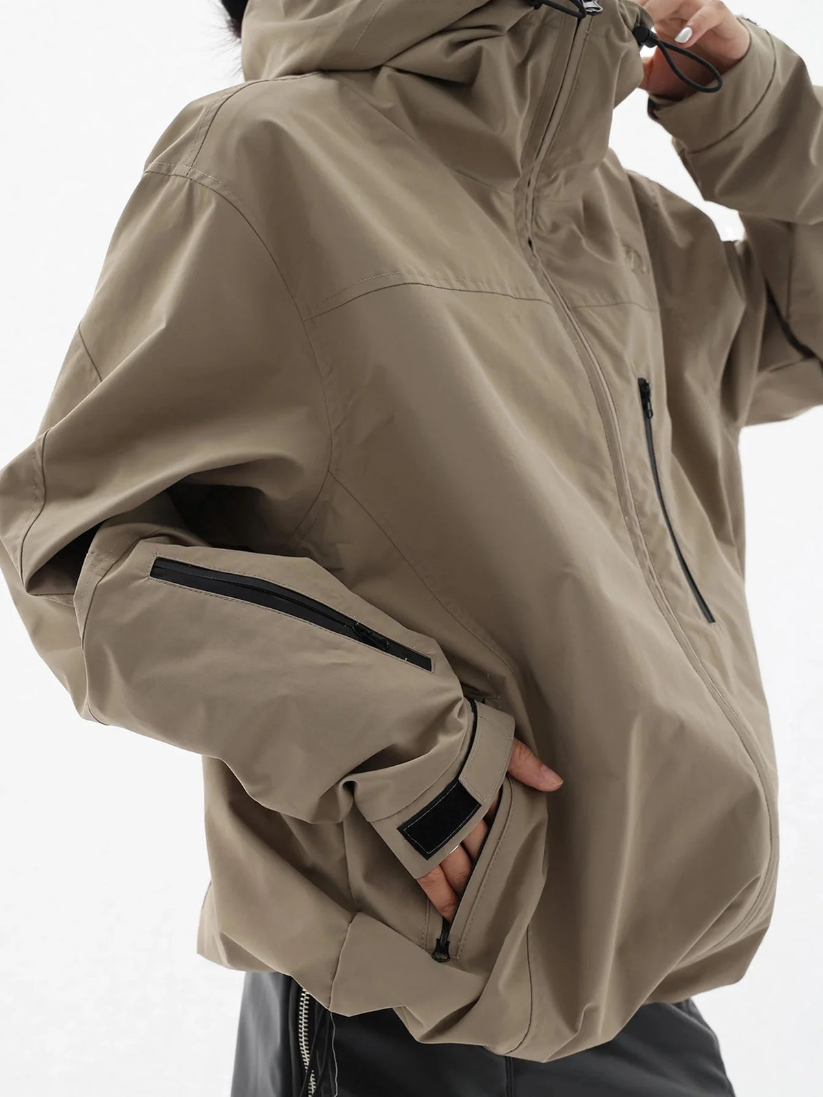 Baggy Waterproof Rain Jacket Coat — dettaglio della stampa