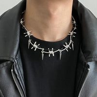 Barbed Wire Thorn Necklace — dettaglio della stampa