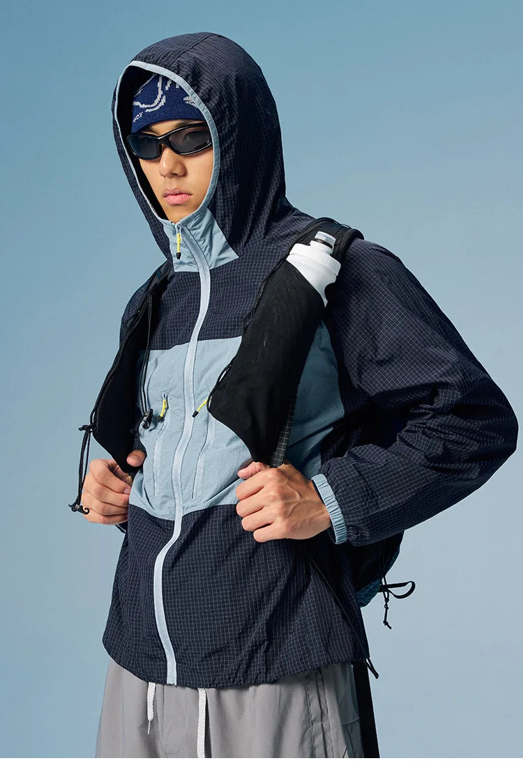 Best Light Breathable Windbreaker Jacket — vista laterale