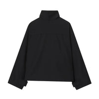 Black Essentials Windbreaker Zip Up Bomber Jacket — in alternativa