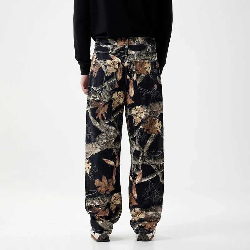Black Forest Camouflage Denim Jeans — dettaglio