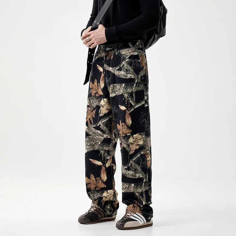Black Forest Camouflage Denim Jeans — dettaglio della stampa