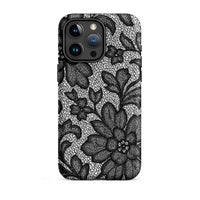 Black Lace Lingerie MagSafe Case — vista completa