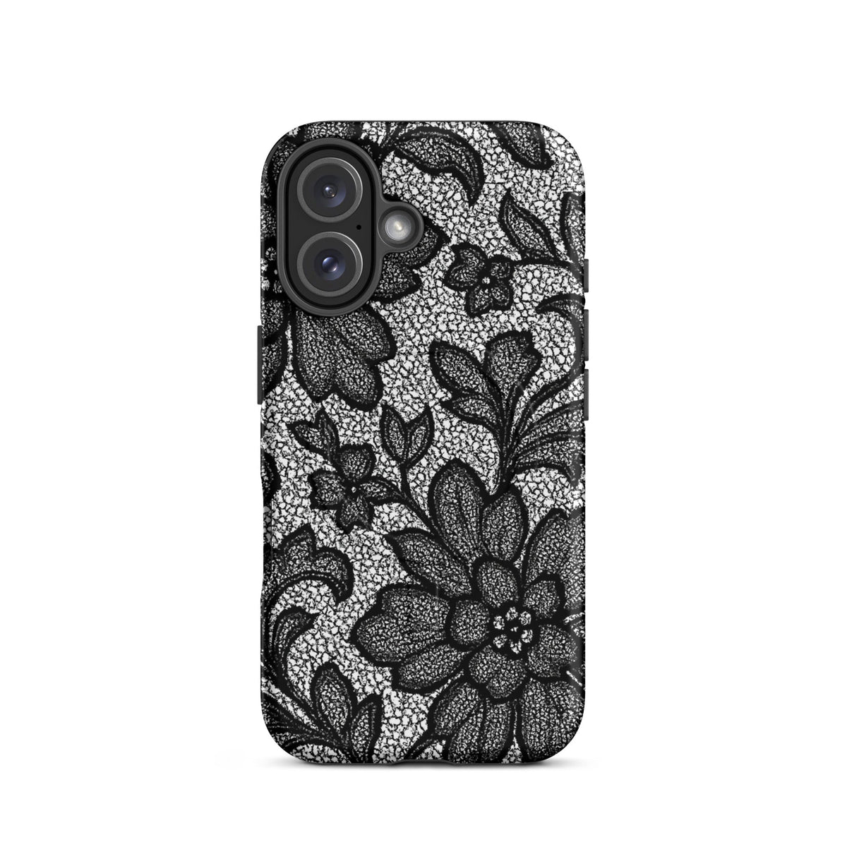 Black Lace Lingerie MagSafe Case — vista posteriore