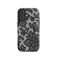 Black Lace Lingerie MagSafe Case — vista posteriore