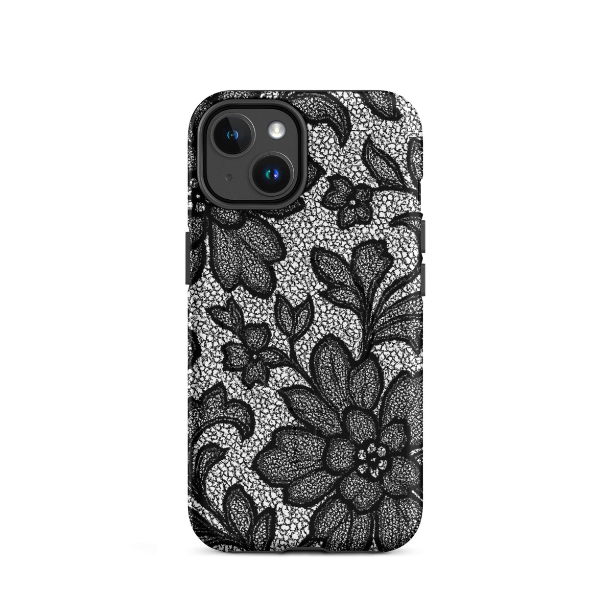 Black Lace Lingerie MagSafe Case — vista posteriore