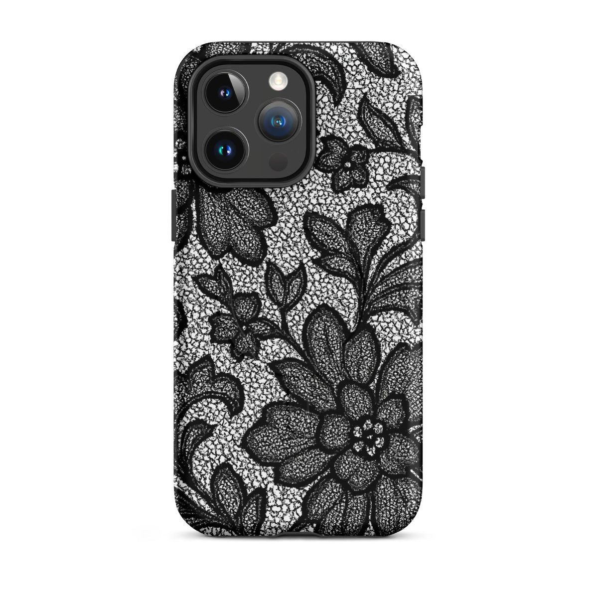 Black Lace Lingerie MagSafe Case — vista completa