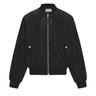 Y2K Black Short Full Zip Up Bomber Jacket
