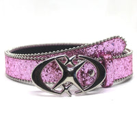 Bling Star Faux Diamond Rhinestone Belt — vista frontale
