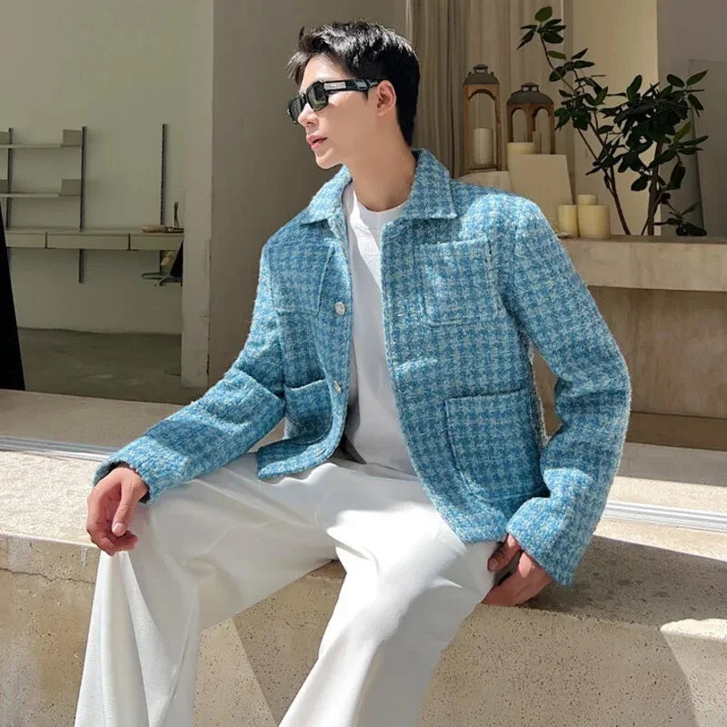 Blue Star Distressed Spring Jacket — dettaglio della stampa