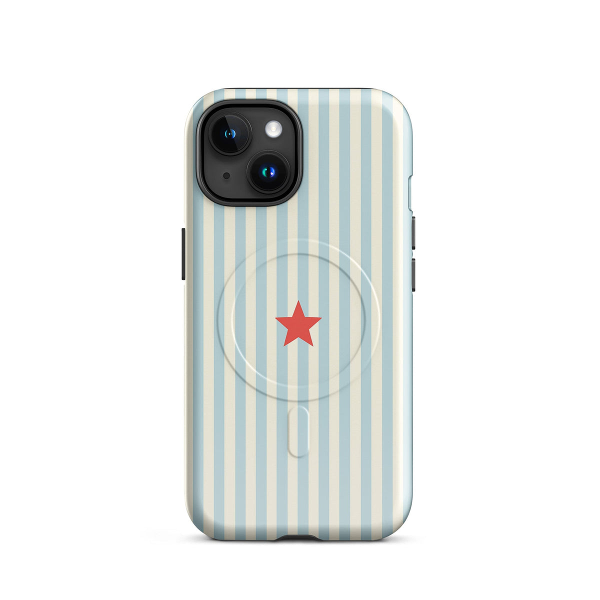 Blue Striped MagSafe Case — vista frontale