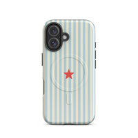 Blue Striped MagSafe Case — vista frontale