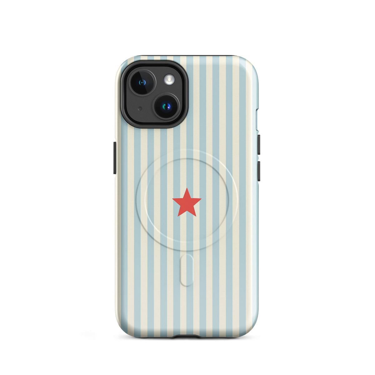 Blue Striped MagSafe Case — vista frontale