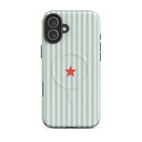 Blue Striped MagSafe Case — dettaglio della stampa