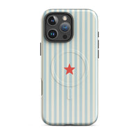 Y2K Blue Striped MagSafe Case
