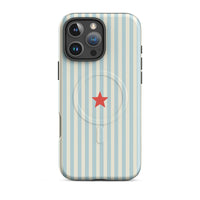 Y2K Blue Striped MagSafe Case
