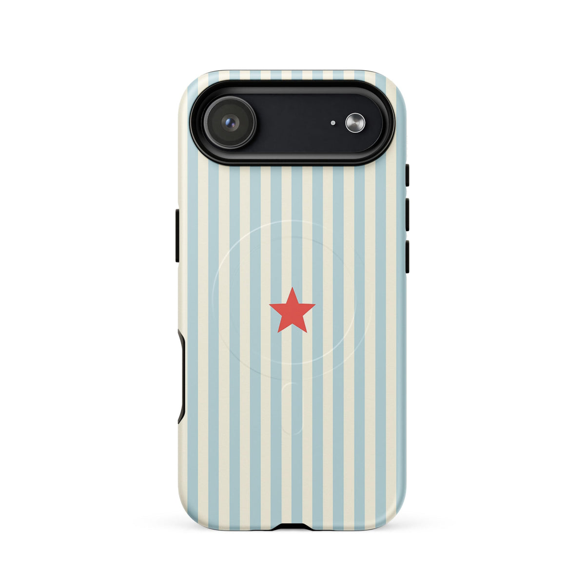 Y2K Blue Striped MagSafe Case