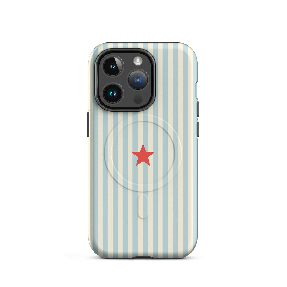 Blue Striped MagSafe Case — vista laterale