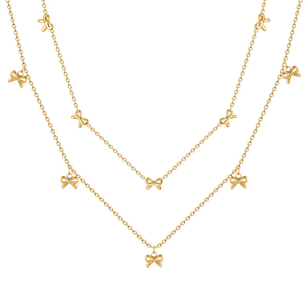 Bow Charms Necklace — vista frontale