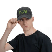 Brat Print Baseball Cap — vista posteriore