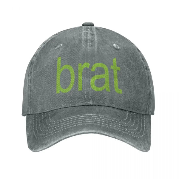Brat Print Baseball Cap — vista frontale
