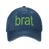 Brat Print Baseball Cap — vista posteriore