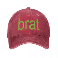 Brat Print Baseball Cap — in alternativa