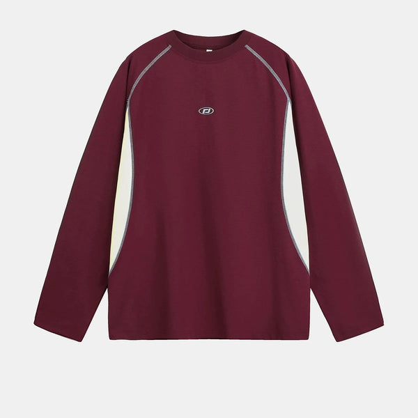 Y2K Breathable Embroidered Loose Long Sleeve Top