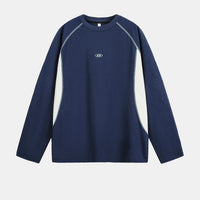 Breathable Embroidered Loose Long Sleeve Top — dettaglio