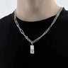 Y2K Broken Pendant Chain Necklace