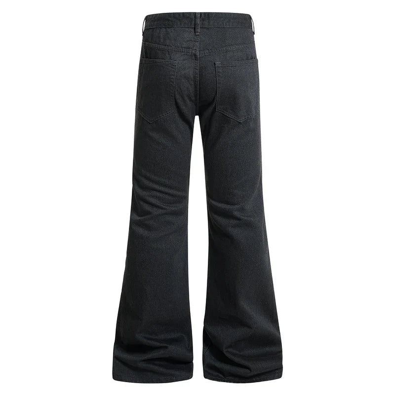 Buckle Decoration Micro Flared Jeans — dettaglio della stampa