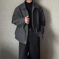 Buttoned Lapel Outerwear Coat Jacket — dettaglio della stampa