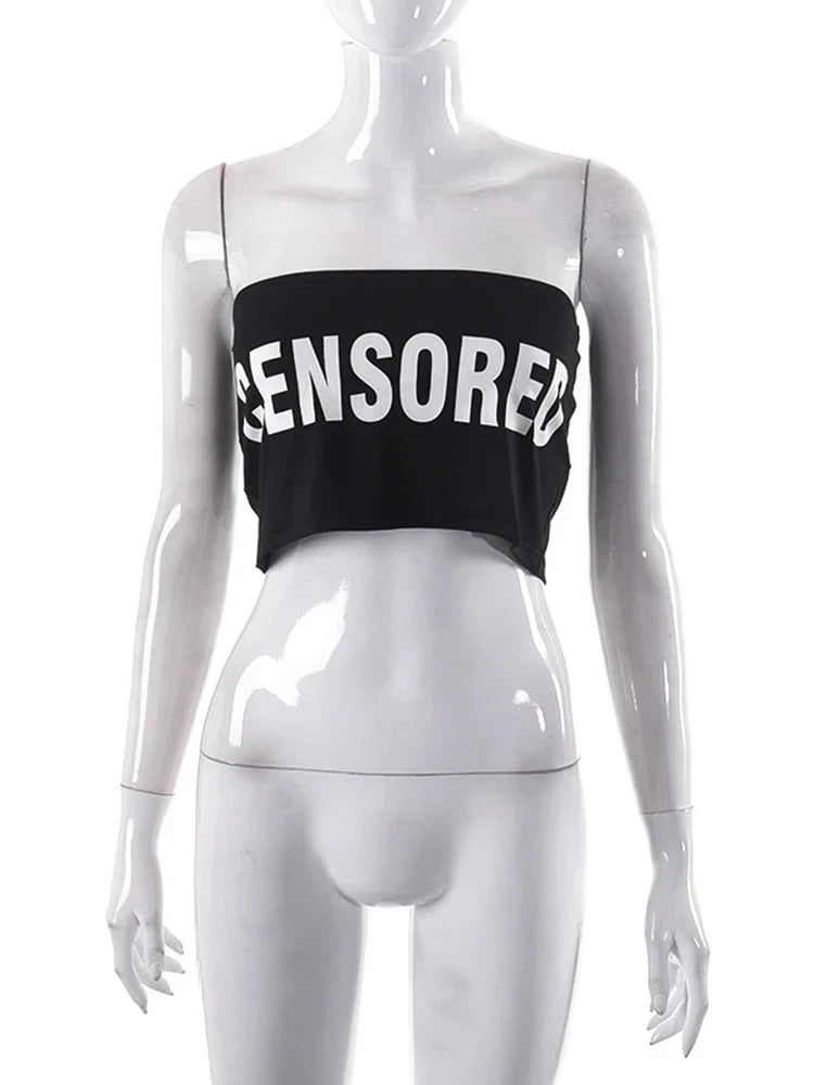 CENSORED Low Waist Mini Skirt — vista laterale