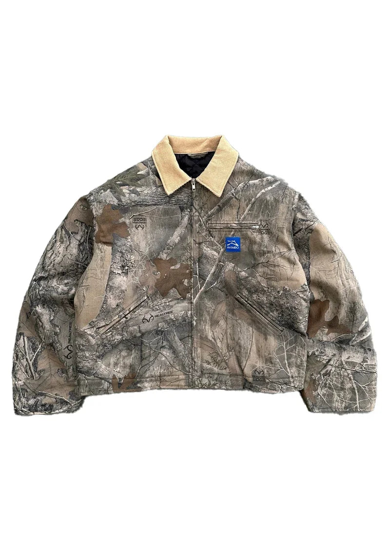 Camo Bomber Jacket — dettaglio della stampa