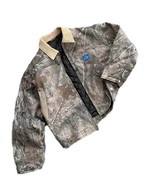 Camo Bomber Jacket — vista frontale