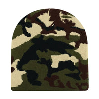 Camouflage Graphic Knit Beanie — vista frontale