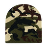 Y2K Camouflage Graphic Knit Beanie