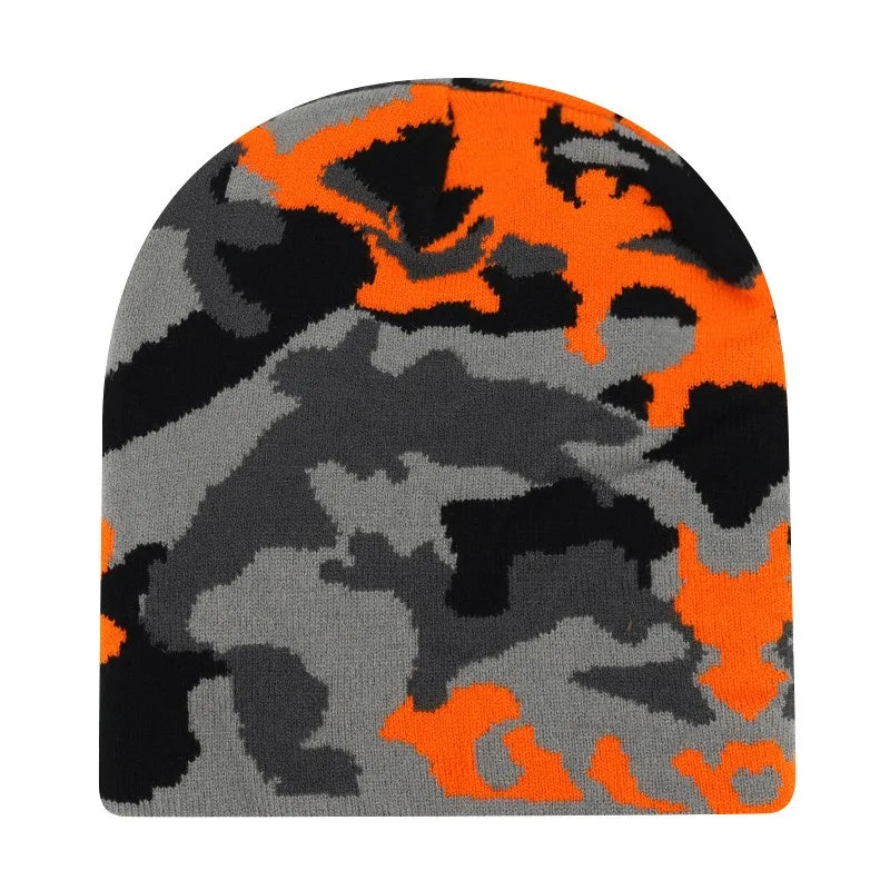Camouflage Graphic Knit Beanie — vista posteriore