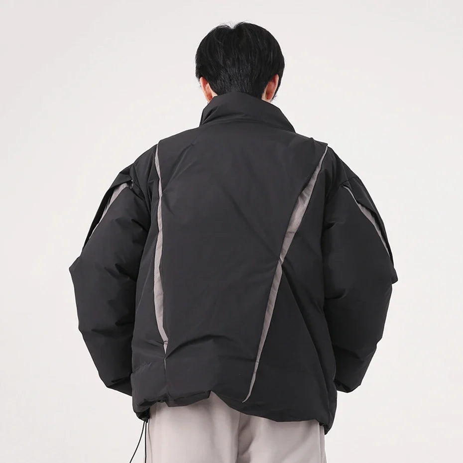 "Carved Apart" Padded Coat — in alternativa