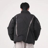 "Carved Apart" Padded Coat — in alternativa