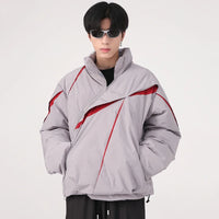 "Carved Apart" Padded Coat — vista laterale