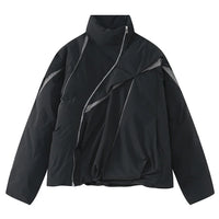 "Carved Apart" Padded Coat — vista frontale